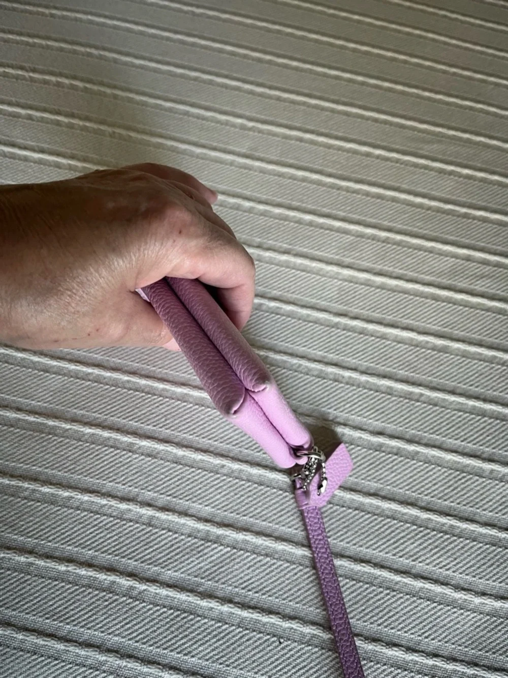 Coach pink double zip wristlet